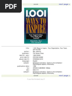 1,001 Ways To Inspire Your Organization, Your Team and Yourself-Mantesh