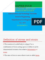 Chapter Four: Stresses, Strains and Elastic Deformations of Soils