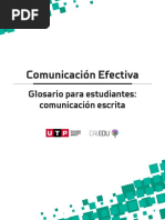 Glosario - Comunicación Escrita