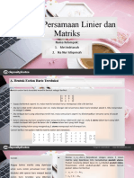 Sistem Persamaan Linier Dan Matriks