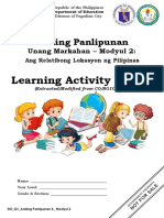 Araling Panlipunan: Learning Activity Sheets