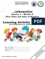 Mathematics: Learning Activity Sheets