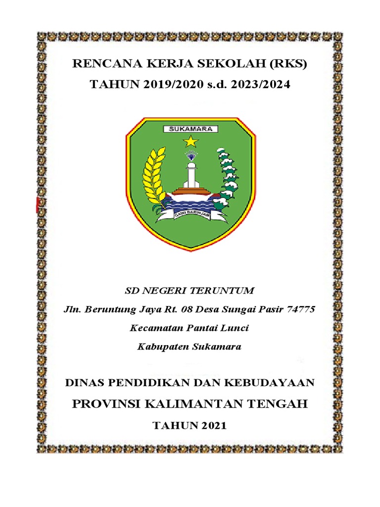 Rencana Kerja Sekolah SD 2019-2024 | PDF