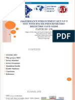 Paper Id: 150: Performance Enhancement of P-N-P-N Tfet With Spacer Induced Hetero-Dielectric Gate Oxide