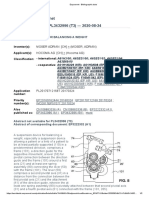 Espacenet Bibliographic Data: PL3432996 (T3) 2020-08-24: Suspension Device For Balancing A Weight