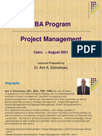 MBA Project Management Lectures