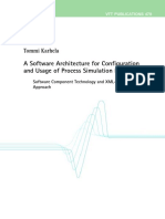 A Software Architecture For Configuration and Usage of Process Simulation Models