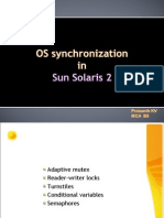 SUN Solaris 2    - OS SYNCHRONIZATION