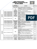 Jadwal PH Kelas VI Juli-September 2021-2022 PDF