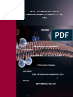 FISIOLOGÍA INFORME - Transporte de Membrana