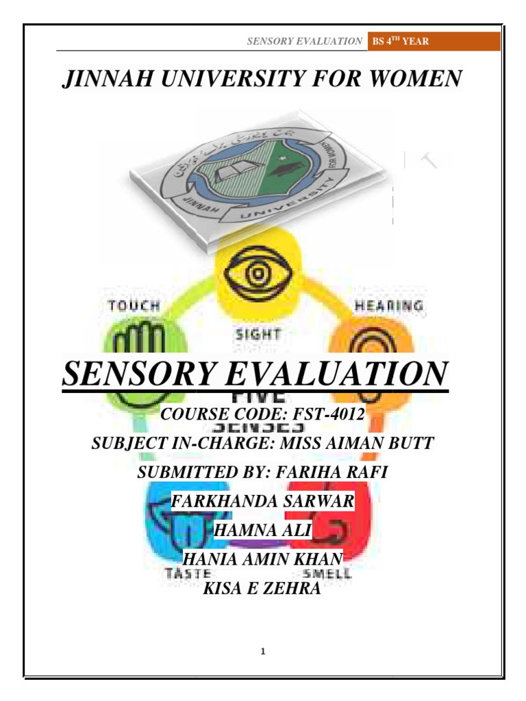 What Is Sensory Evaluation | PDF | Perception | Odor