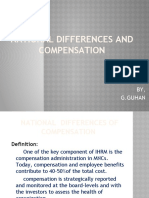 National Differences and Compensation: BY, G.Guhan