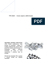 TPD 2020 - Uvod, Naponi, Deformacije