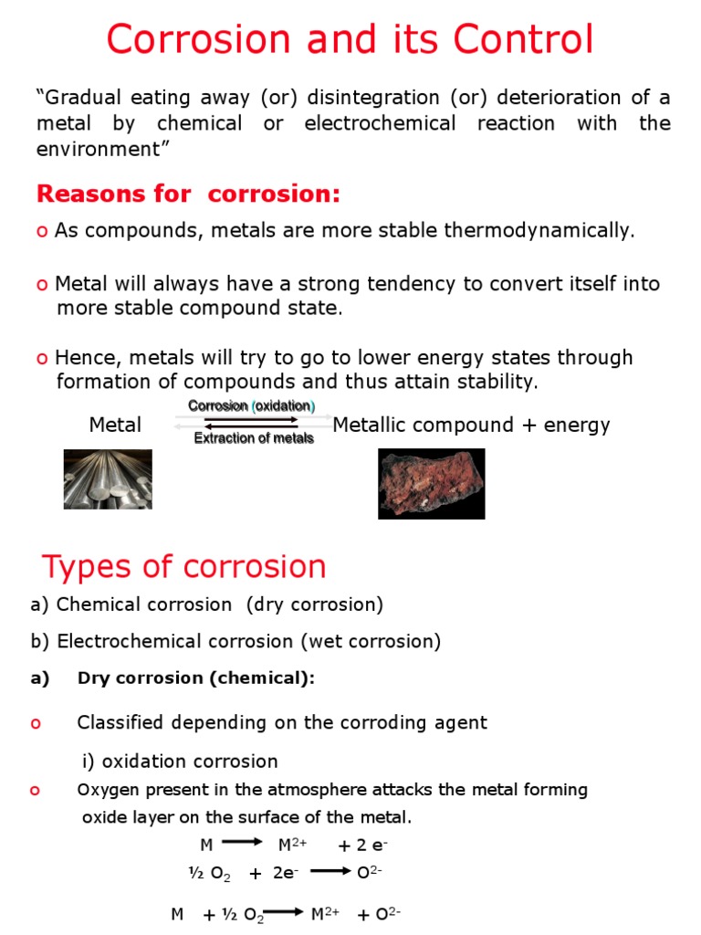 Module 3 Corrosion | PDF | Corrosion | Rust