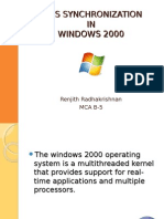 Windows 2000 - Os Synchronization