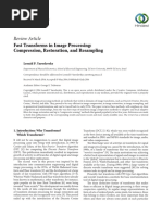 Review Article: Fast Transforms in Image Processing: Compression, Restoration, and Resampling