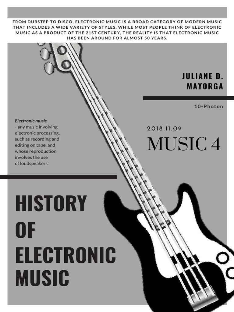 History of Electronic Music PDF Electronic Music Synthesizer