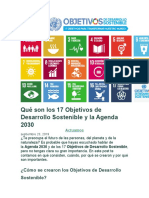 Objetivos de Desarrollo Sostenible y la Agenda 2030