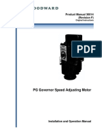 PG Governor Speed Adjusting Motor: Product Manual 36014 (Revision F)