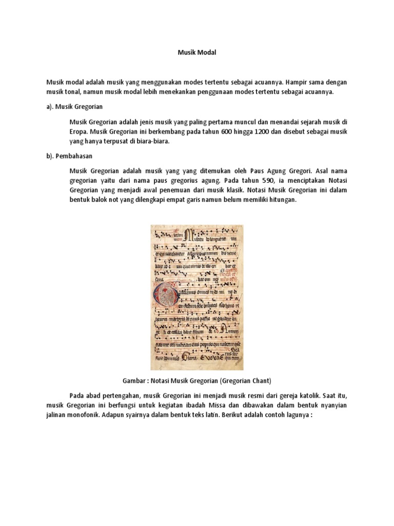 Musik Modal | PDF