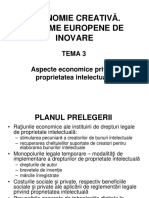 Tema 3 - Aspecte economice privind proprietatea intelectuală