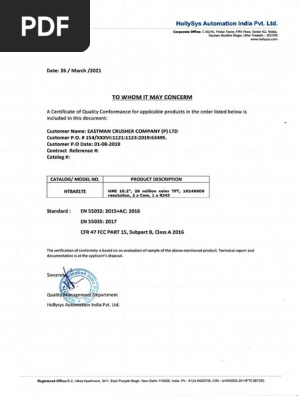 HMI Certificate of conformity (1)