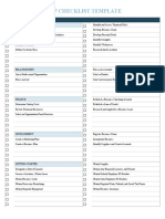 Business Startup Checklist Template: Item Description