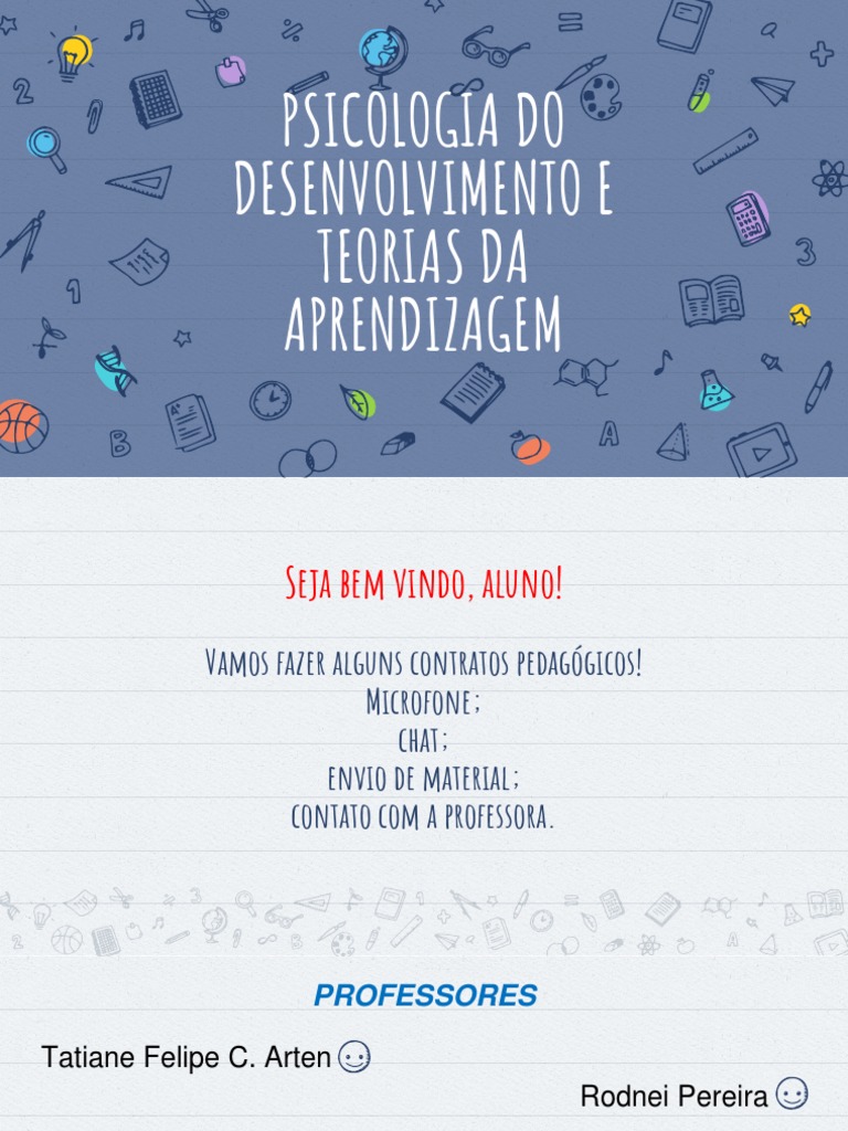 Teorias do Desenvolvimento e Aprendizagem | PDF | Aprendizado | Psicologia