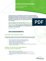 Le Groupe Performance Environnementale Politique Environnementale