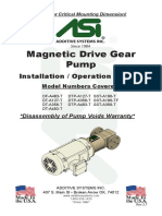 Magnetic Drive Gear Pump: Installation / Operation Manual