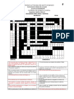 CRUCIGRAMA PERFIL RENAL Y HEPÁTICO Tarea