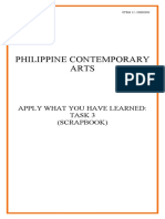 Philippine Contemporary Arts: Apply What You Have Learned: Task 3 (Scrapbook)