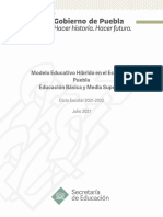 Modelo Educativo Híbrido en El Estado de Puebla EBYMS