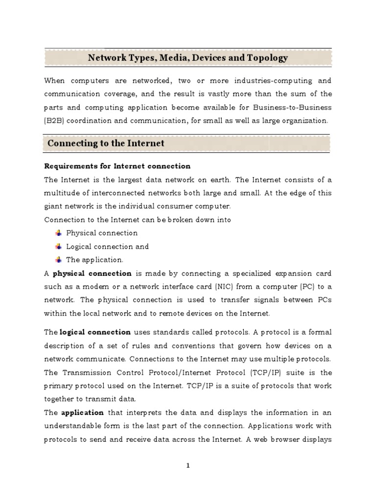 Understanding Internet Network Types | PDF | Computer Network | Network ...