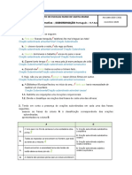 Ficha Formativa - Subordinação 