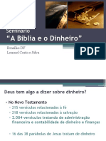 Seminario A Biblia e o Dinheiro