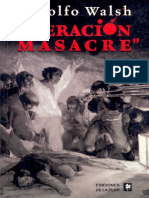 3. Operación Masacre - Rodolfo Walsh
