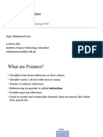 Lecture 02: Pointers: Engr. Muhammad Asad Lecturer (EE) Institute of Space Technology, Islamabad Muhammad - Asad@ist - Edu.pk