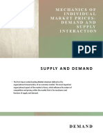 Understanding Supply and Demand Interactions