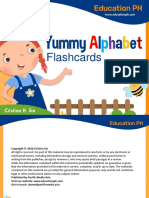 Yummy Alphabet Flashcards
