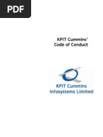 KPIT Cummins Code of Conduct