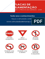 Placas de Regulamentação de Trânsito