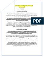 A Qué Instancia de Salud Acudes en Caso de