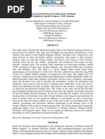 Download Perceived and Preferred Teaching Styles Methodsof English for Specific Purposes ESP Students by e-BANGI SN53248850 doc pdf