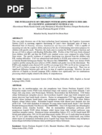 Download The Intelligence of Children With Reading Difficulties Rdby Cognitive Assessment System Cas by e-BANGI SN53248947 doc pdf