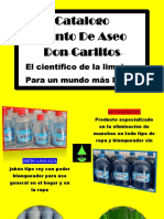 Catalogo de Productos de Limpieza