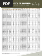 Lista de Precio Impuls Otoño Invierno 2020