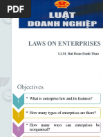 Laws On Enterprises: LLM. Bui Doan Danh Thao