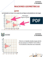 Transformaciones geométricas 2o Secundaria