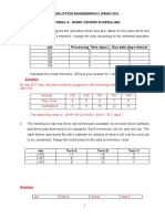 Tutorial 8 Solutions - Work Centre Scheduling